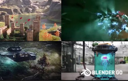 这些竟然是blender几何节点做出来的