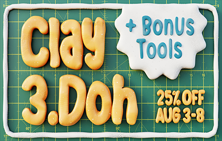汉化版黏土材质资产库Clay Doh (Cycles & Eevee)